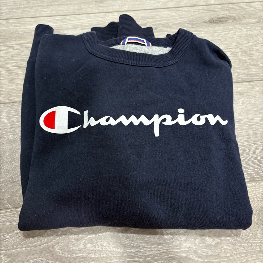 Champion Dark Blue Athletic Sweatshirt